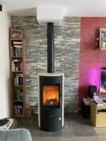 Holzofen Austin Ollaire Justus 7 kW Schwarz – Image 3